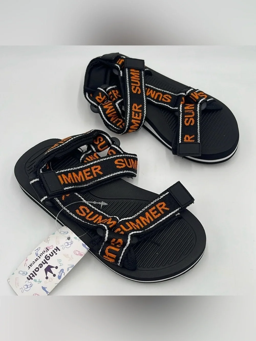 NWT kinghealth Comfortable kids Sandals  Adjustable Water Shoes for Summer